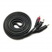 10M Stereo To 2 Rca Ses Kablosu - Özel Bakır Seri - 10 Metre thumbnail 4