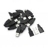 Usb A Erkek Konnektör - Lehim Tipi - Plastik - Usb Erkek Söket N11.4025 - 2