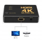 3 Port Hdmi Switch - 4K - Kumandalı - Ultra Hd - Versiyon:2020 - 4