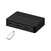 Hdmi Çoklayıcı 3 Port 1080P - Uzaktan Kumandalı Hdmi Switch - 8