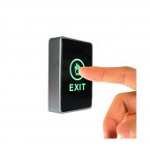 Bas Aç Dokunmatik Çıkış Butonu Exit Mavi Led Sıva Üstü 86x50Mm thumbnail 1