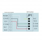 Bas Aç Dokunmatik Çıkış Butonu Exit Mavi Led Sıva Üstü 86x50Mm thumbnail 8