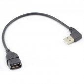 Sağ Açı Usb 2.0 Uzatma Kablosu - Panel Tipi - 30Cm - 1