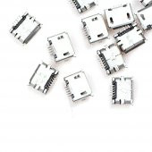 Koodmax-Micro Mikro Usb 5 Pin B Tipi Dişi Şase Konnektör Lehim Tipi 10Lu thumbnail 5