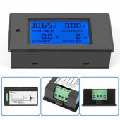 Koodmax-Dijital Lcd Ekran Voltaj Amper Gerilim Akım Güç Enerji Ölçer 100A - 5