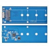 M.2 Ngff To Usb 3.0 Ssd Sata Hdd Harddisk Kutusu - Aliminyum Mavi - 8