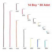 Koodmax-840 Adet 14 Boy Breadboard Jumper Uçları Açık Kesilmiş Tel Kablo - 3