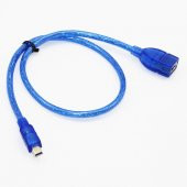5 Pin Mini Usb Erkek - Usb Dişi Kablo 50Cm - Mini Uzatma - 1