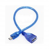 5 Pin Mini Usb Erkek - Usb Dişi Kablo 50Cm - Mini Uzatma - 2