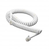 Spiralli Ahize Kablosu - Beyaz - 1.8M - 1