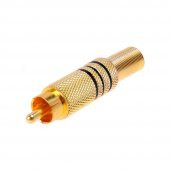 Rca Erkek Tos Jak Fiş Metal Yaylı - Siyah Çizgili thumbnail 1