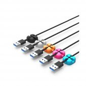 Orico Çapraz Şekilli Silikon Masaüstü Kablo Düzenleyici 5 Adet N11.238 thumbnail 4