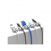 Orico Çapraz Şekilli Silikon Masaüstü Kablo Düzenleyici Gri 5Li N11.237 thumbnail 5