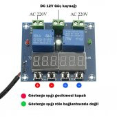 Xh-M452 Sıcaklık Nem Kontrol 12V Dijital Ekran Kuluçka Termostat - 6