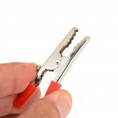 Koodmax-Timsah Ağzı Akü Maşası Kilps Kıskaç Küçük - 2 Adet Kırmızı Siyah thumbnail 5