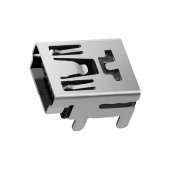 Koodmax-5 Pin Mini Usb Soket Usb Type-B 90 Derece Konnektör Lehimlik 5Li - 1