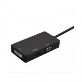 Displayport To Hdmi Vga Dvi Çevirici Dp Dönüştürücü Siyah - 2
