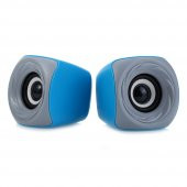 Ezeey T11 Mini 1+1 Ses Bombası USB 2.0 Stereo Hoparlör Mavi - Gri thumbnail 1