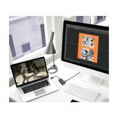Displayport To Hdmi Vga Dvi Çevirici Dp Dönüştürücü Siyah - 4