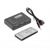 Hdmi Çoklayıcı 5 Port 1080P Hdmi Switch Splitter - Kumandalı - 1