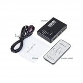 Hdmi Çoklayıcı 5 Port 1080P Hdmi Switch Splitter - Kumandalı - 5