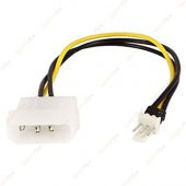 Molex 4 Pin To 3 Pin Erkek Fan Konnektör Soket Çevirici 20Cm - 2