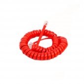 2M Spiral Telefon Ahize Kablosu - Kırmızı - 1