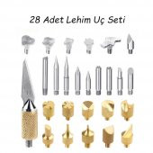 28 Parça Ahşap Kesme Oyma Yakma Kabartma Lehimleme Uç Seti thumbnail 1