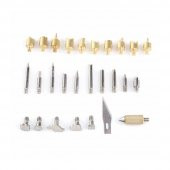 28 Parça Ahşap Kesme Oyma Yakma Kabartma Lehimleme Uç Seti thumbnail 3