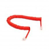 2M Spiral Telefon Ahize Kablosu - Kırmızı - 5