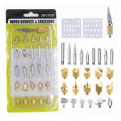 28 Parça Ahşap Kesme Oyma Yakma Kabartma Lehimleme Uç Seti thumbnail 8