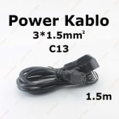 C13 Power Kablo Iec 320 C13 1.8M Bakır Elektrik Kablosu 3 1.5Mm thumbnail 5