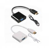 Hdmı To Vga Kablo Çevirici Dönüştürücü + Ses - Hdmi To Vga Kablo (551664582) - 1