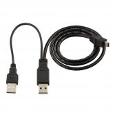 Harici Diskler Için 2 Usb 5 Pin Mini Usb Y Kablo Harddisk Kablosu - 2