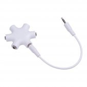 5 Port 3.5Mm Kulaklık Çoklayıcı Splitter Kablo Iphone Samsung thumbnail 1