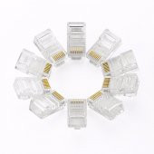 Rj45 Konnektör 50 Adet Network Cat5 Cat6 Jak Jack Ethernet Uç thumbnail 2