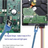 Sata 3.0 Kablo Data Kablosu - L Tipi 1 Metre thumbnail 5