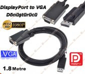 Displayport To Vga Display Port Vga Kablo 1.8M - 2