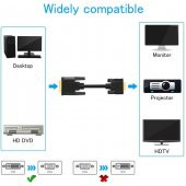 10M 24+5 Dvi To Vga Kablo - Altın Uç - Filitreli - 4