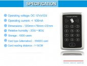 Rfid Şifreli Kapı Kilidi 20 Adet Tag Göstergeç Anahtarlık N11.848 - 6