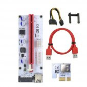 PCI-E 1X To 16X Usb 3.0 Riser Kart 6 Adet thumbnail 1