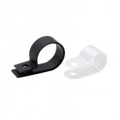 30Mm R Tipi Kelepçe Plastik Kablo Klipsi - Kablo Toplayıcı Beyaz thumbnail 3