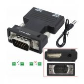Ses Destekli Hdmi To Vga Çevirici Dönüştürücü Adaptör 1080P (551664312) - 3