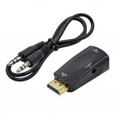 Hdmi To Vga Çevirici Dönüştürücü Adaptör 3.5Mm Ses Çıkışlı 1080P (551664310) - 2