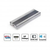 Fideco USB 3.1 Gen2 Type-C to M.2 PCIe NVMe SSD Harddisk Kutusu Gri thumbnail 3