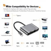 Type-C To Hdmi 4K Gigabit Ethernet Type-C Usb 3.0 Şarj Çoklayıcı (551664301) - 8