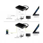4In1 Type C To Usb 3.0 + Hdmi + Gigabit Ethernet + Type-C Adaptör (551664302) - 10