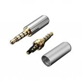 4 Pin Stereo Konnektör - Lehim Tipi - Vidalı Birleşme Gri (551664237) thumbnail 3