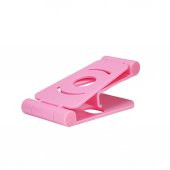 Masaüstü Telefon Tutucu Stand Katlanabilir Mobil Dock Pembe (551664187) - 3