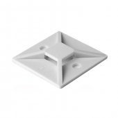 20 20Mm Kare Yapışkanlı Kroşe Kablo Bağı Kablo Tutucu - 10 Adet thumbnail 3